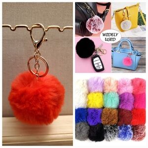 Cute Fashion Faux-Fur Puff Ball